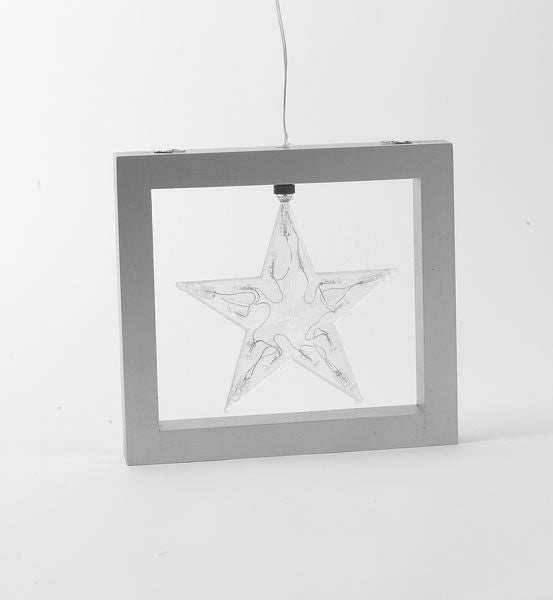 Christmas Decoration - Illuminated Framed Star