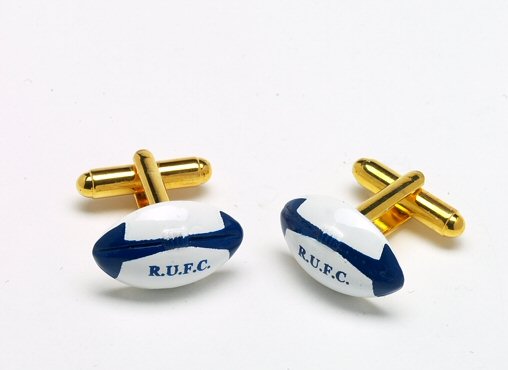 RUFC Rugby Ball Cufflinks