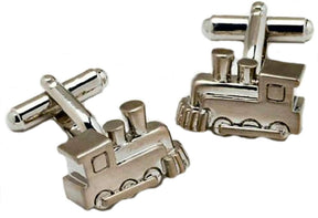 Steam Railway Engine Train Cufflinks