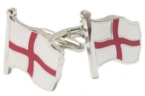 England Flying St George Cross Flag Cufflinks