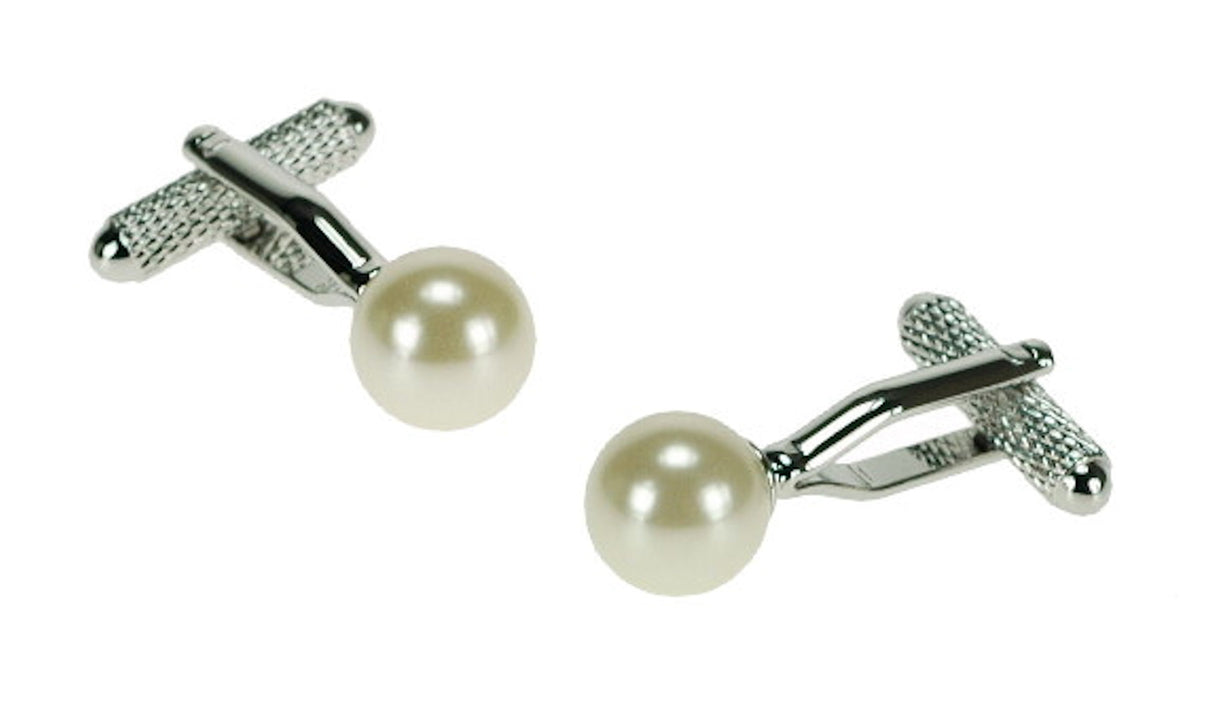 Imitation Pearl Dress Cufflinks