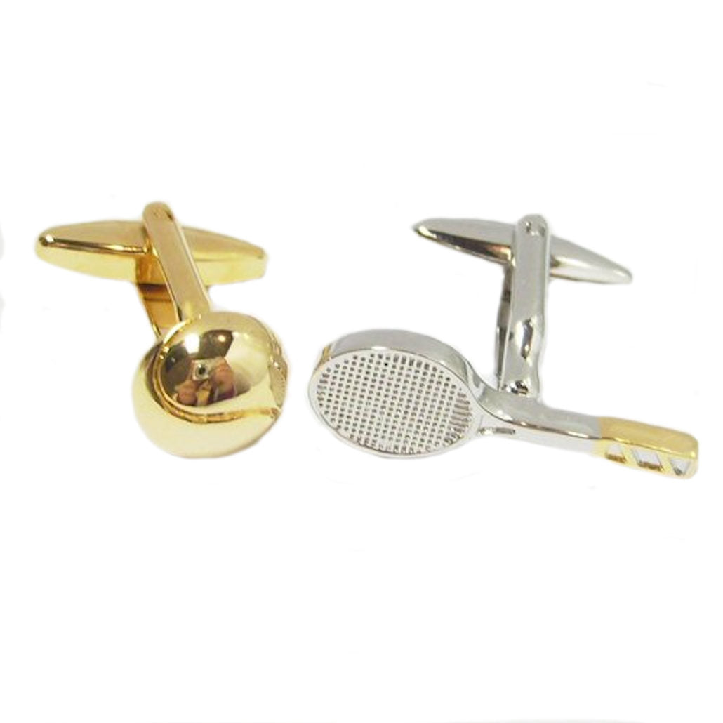 Tennis Ball & Racquet Cufflinks