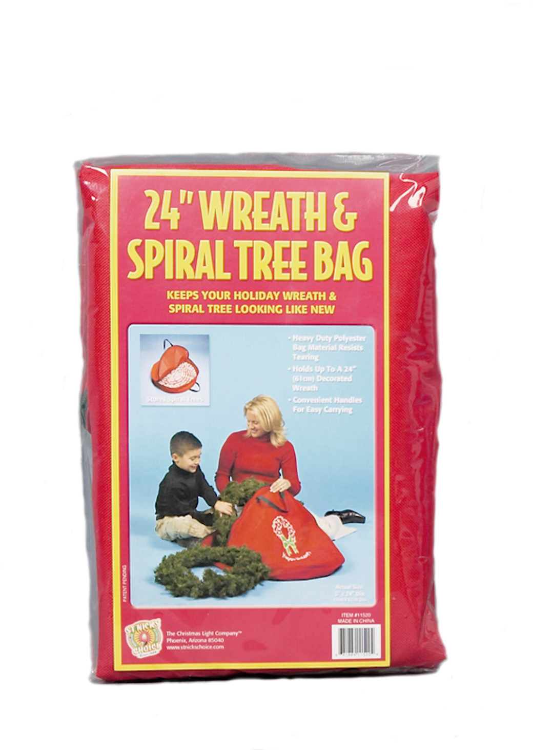 Christmas Wreath & Spiral Tree Storage Bag