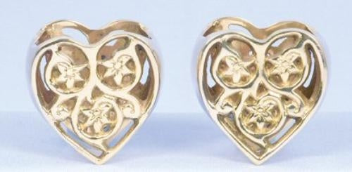 Napkin Rings - Gold Hearts Pack of 2