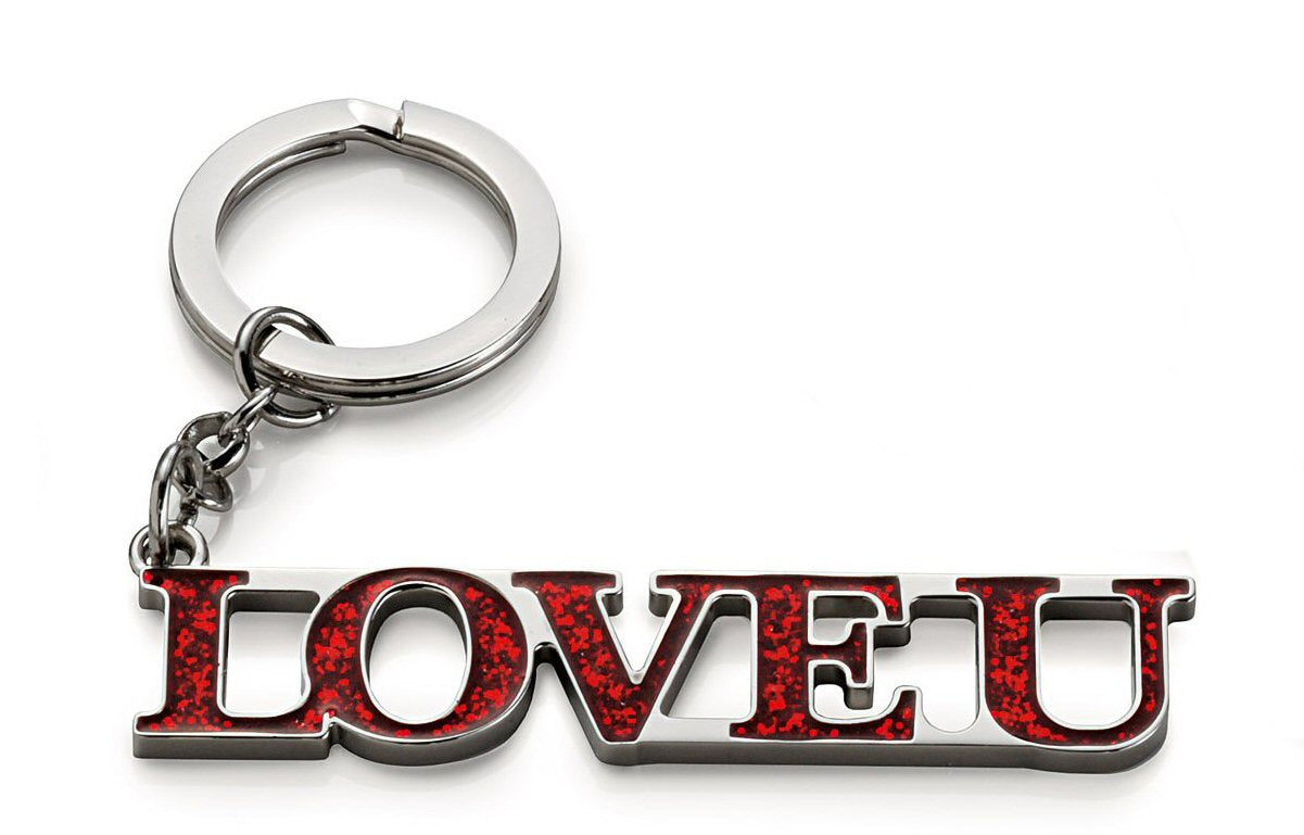 Silver Options Keyring - Love U