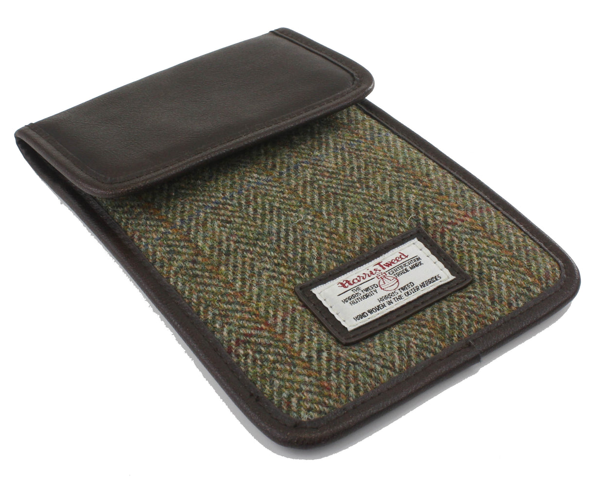 Harris Tweed Mini Tablet Sleeve Case: Hunter Green