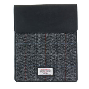 Harris Tweed Tablet Sleeve Case: Berneray Grey
