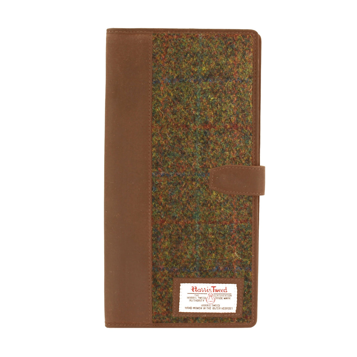 Harris Tweed Travel Document Wallet: Stornoway Brown