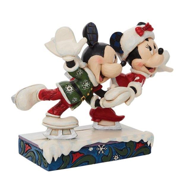 Disney Traditions Mickey & Minnie Ice Skating Figurine