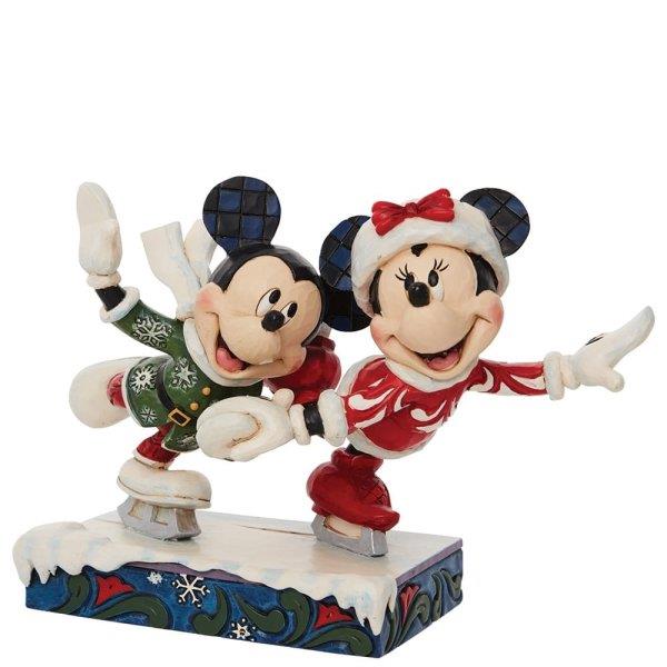 Disney Traditions Mickey & Minnie Ice Skating Figurine