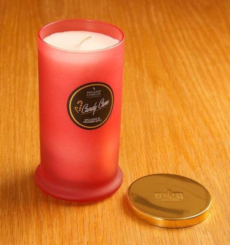 Shearer Candles Exclusive Pillar Jar Candle - Candy Cane