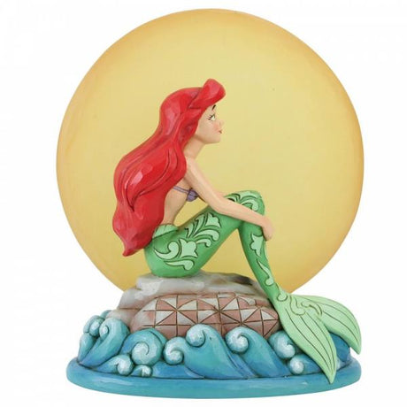 Disney Traditions Mermaid by Moonlight (Ariel with Light up Moon) Figurine