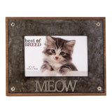 Best of Breed Photo Frame with Metal Lettering 6x4" - Cat "MEOW"