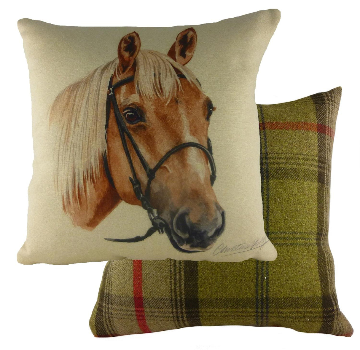 Evans Lichfield Waggydogz Cushion Cover: Horse 17x17"