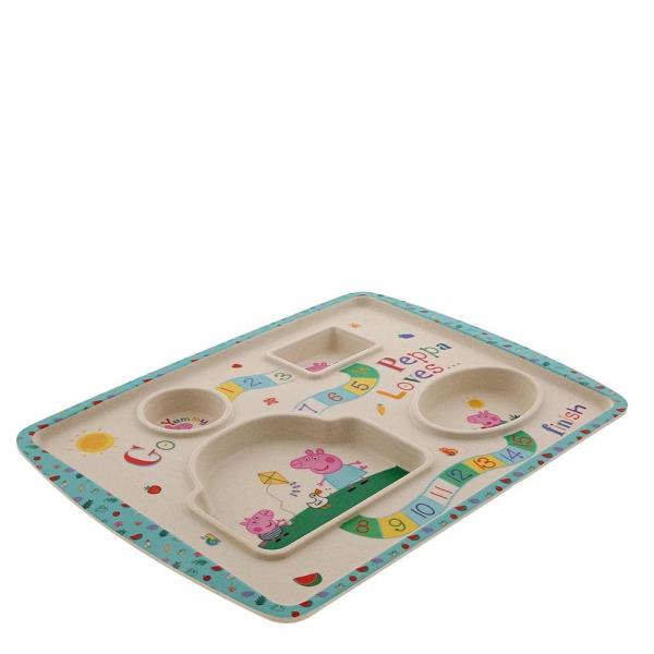 Peppa Pig Organic Bamboo Game Dinner Plate